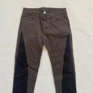 Chip & Pepper Pants Size 25 Green and Black Skinny Fit  soft cotton blend